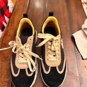 Tory Burch Black and Beige Sneakers